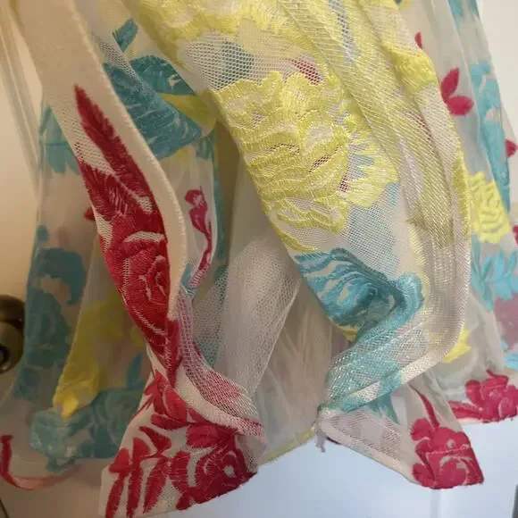 Colorful Dance Recital Dress Prom Homecoming Party Dance Costume Floral Girly - Picture 8 of 13